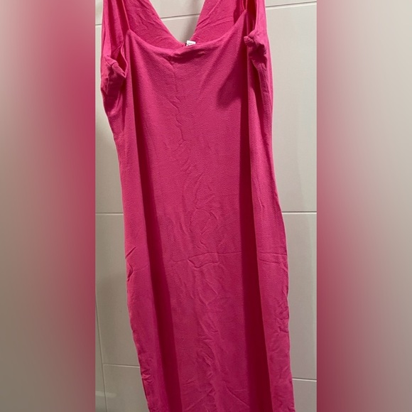 FASHION NOVA Indi Double Lined Midi Dress Fuchsia NWT - Picture 8 of 8